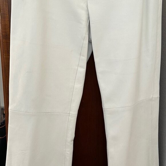 Dana Buchman White Leather pants - size 6 - Picture 12 of 14